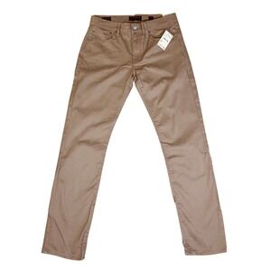 Lucky Brand 121 Slim Straight Pants NWT 31x32 Tan Men's Stretch Casual Chinos